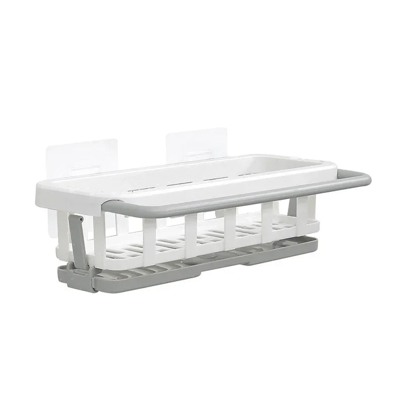 Sponge Holder Kitchen Organizer Dish Drainer Soap Rack Sink Tray Dishcloth Towel Rack Wall Mounted Storage Basket Shelf Kitchen - Figgostyle