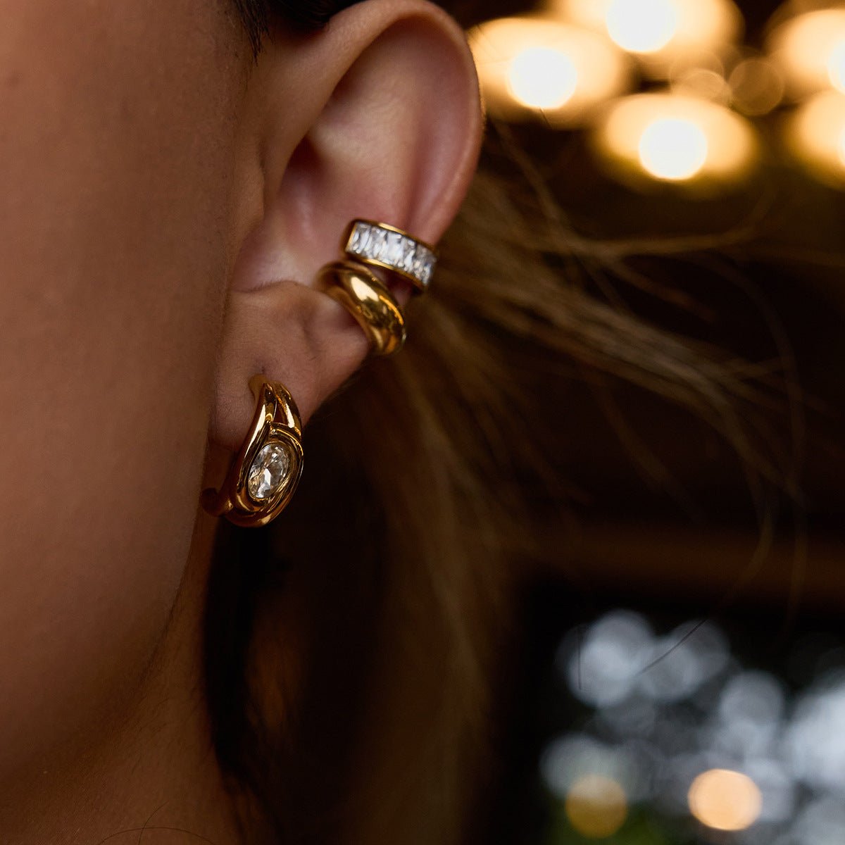 Stainless steel earrings, luxurious and sophisticated earrings - Figgostyle