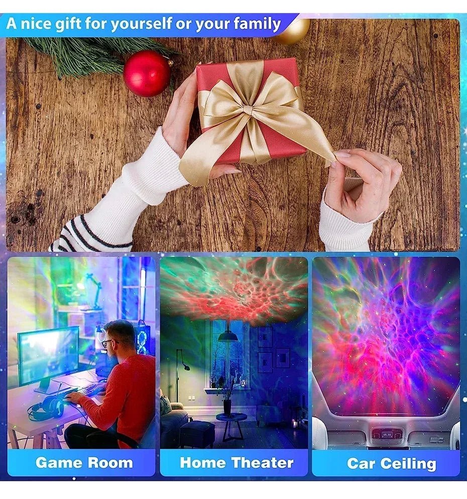 Star Projector Galaxy Night Light Astronaut Space Projector Starry Nebula Ceiling LED Lamp for Bedroom Home Decorative Kids Gift - Figgostyle