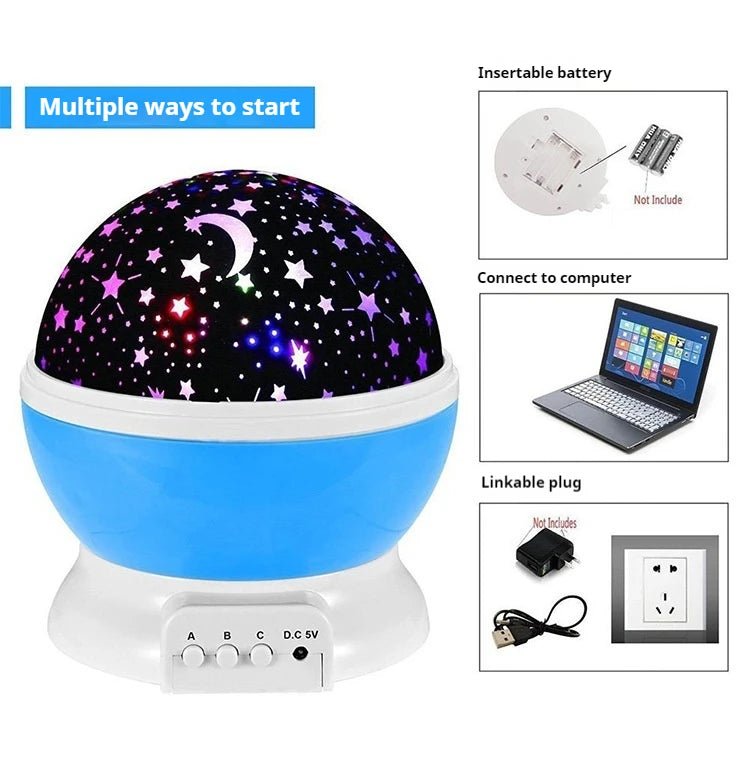 Starry Sky Night Light Projector 🌙✨ - Figgostyle