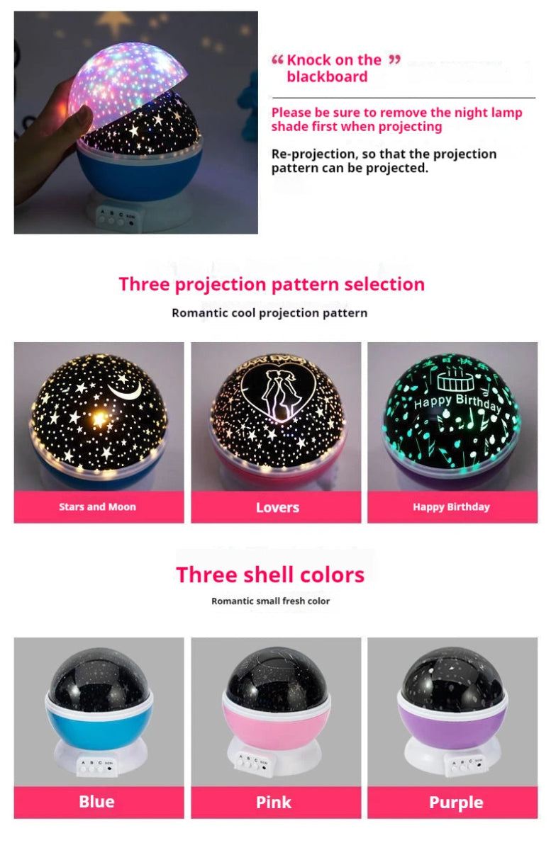 Starry Sky Night Light Projector 🌙✨ - Figgostyle