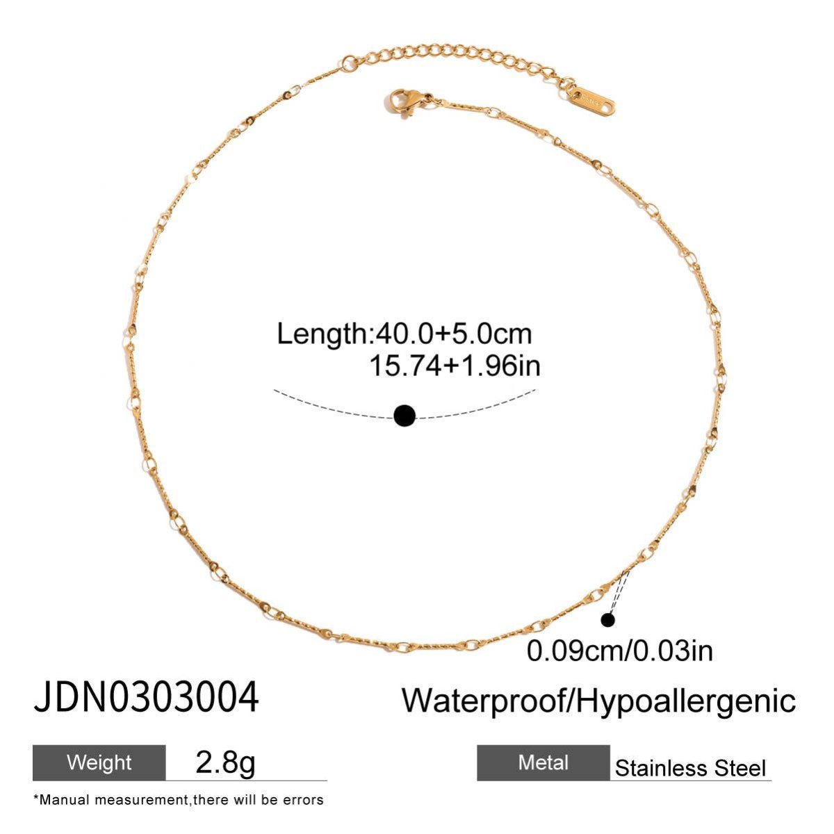 Titanium steel diamond necklace - Figgostyle