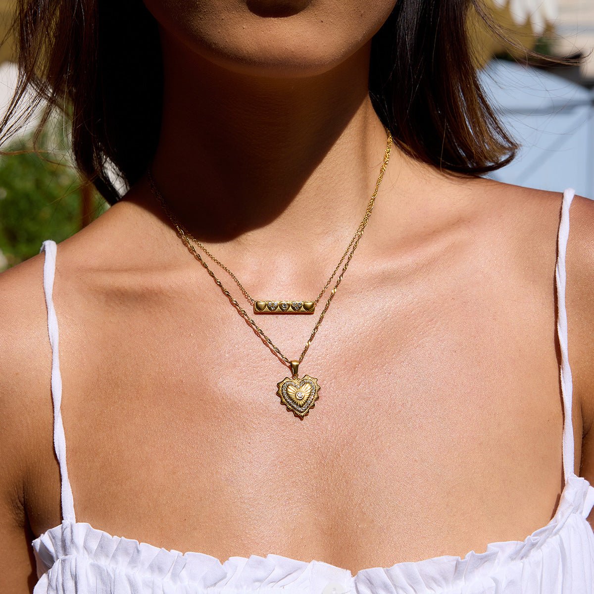 Titanium steel heart necklace - Figgostyle