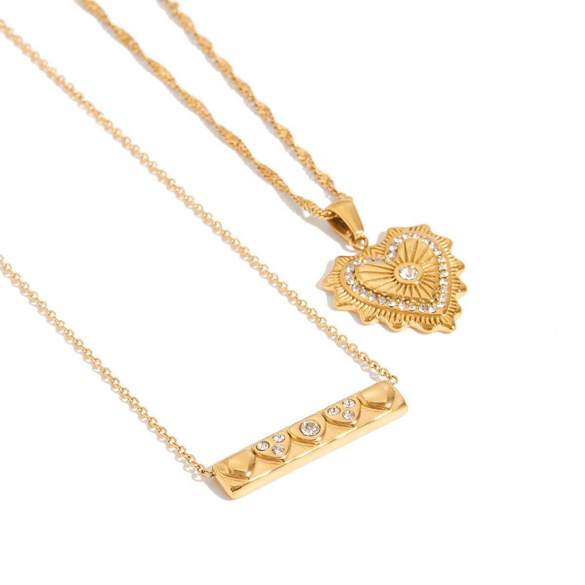 Titanium steel heart necklace - Figgostyle