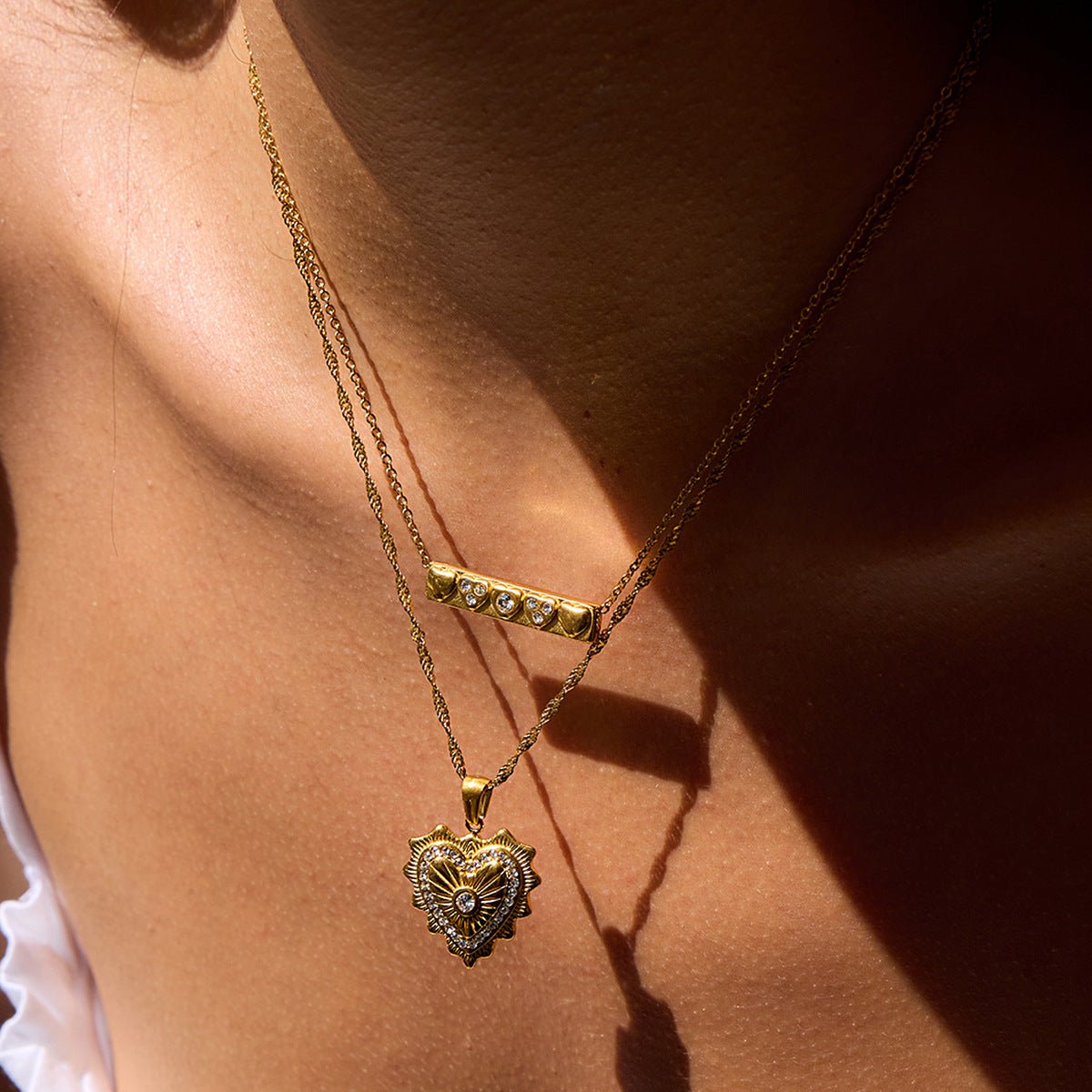 Titanium steel heart necklace - Figgostyle