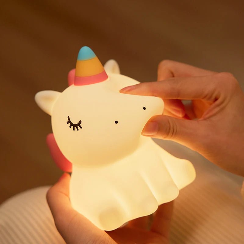 unicorn Cute Silicone LED Night Light For Kids children - Figgostyle