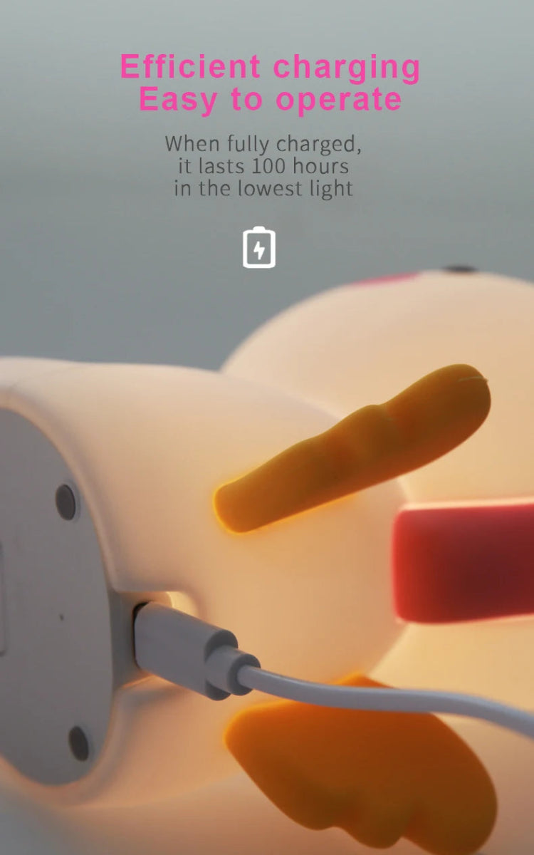 unicorn Cute Silicone LED Night Light For Kids children - Figgostyle