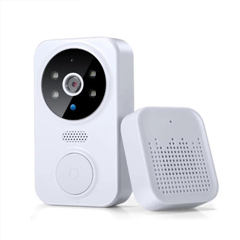 WiFi Smart Audio Doorbell Camera 2 - Way Audio Wireless Visual Intercom Doorbell with Remote Monitor Indoor Outdoor Surveillance - Figgostyle