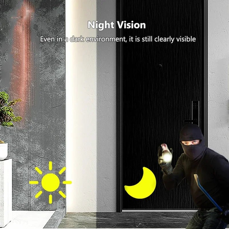 WiFi Smart Audio Doorbell Camera 2 - Way Audio Wireless Visual Intercom Doorbell with Remote Monitor Indoor Outdoor Surveillance - Figgostyle