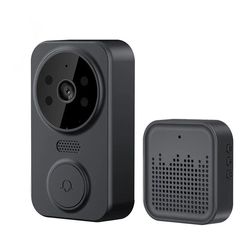 WiFi Smart Audio Doorbell Camera 2 - Way Audio Wireless Visual Intercom Doorbell with Remote Monitor Indoor Outdoor Surveillance - Figgostyle